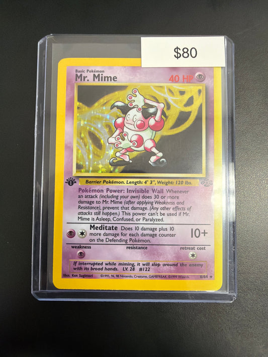 Pokemon Jungle Mr. Mime 1st Ed. #6/64