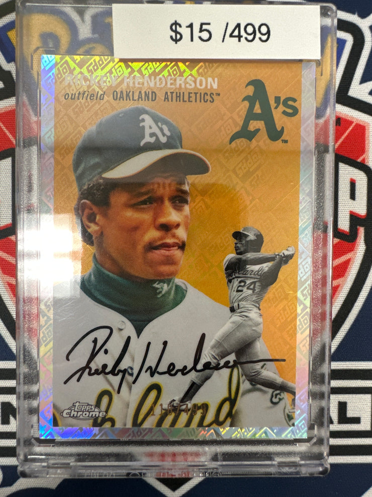 2023 Topps Chrome Rickey Henderson /499 