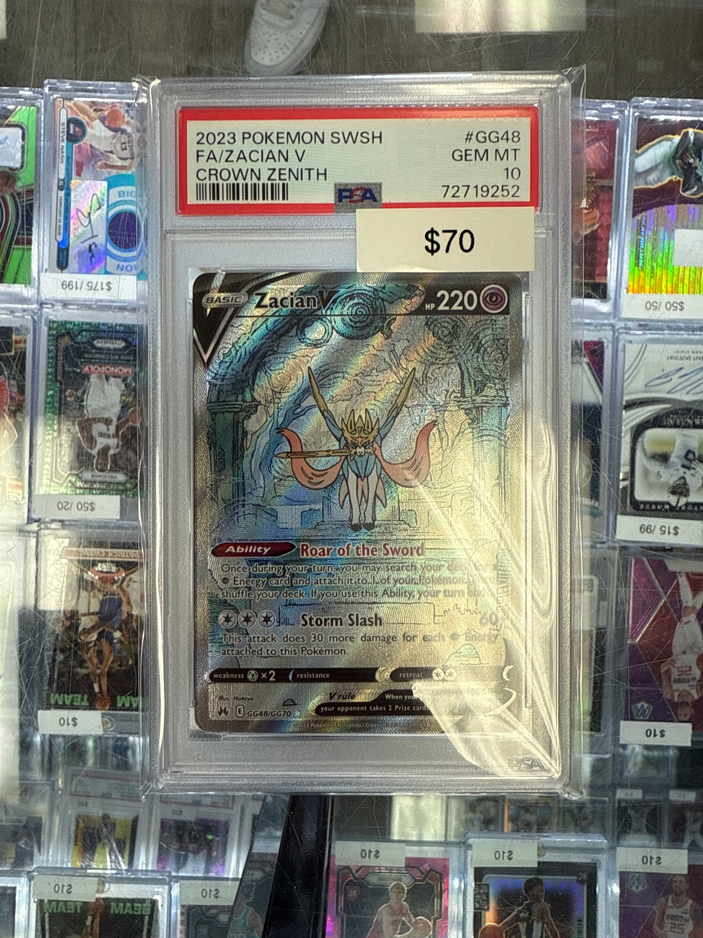 Pokémon Zacian V PSA 10