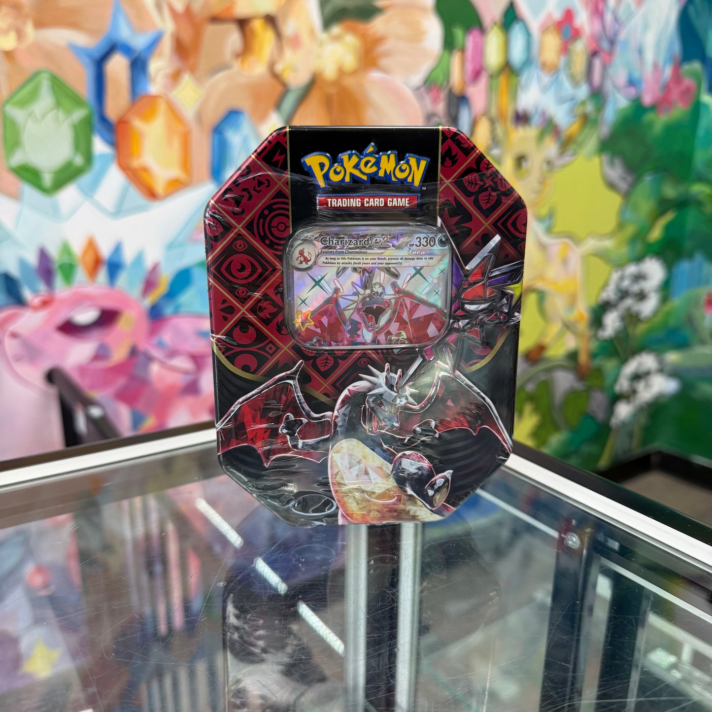 Pokémon Paldean Fates Charizard EX Tin