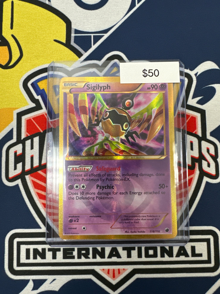 Pokemon Plasma Freeze Sigilyph Secret Rare 118/116