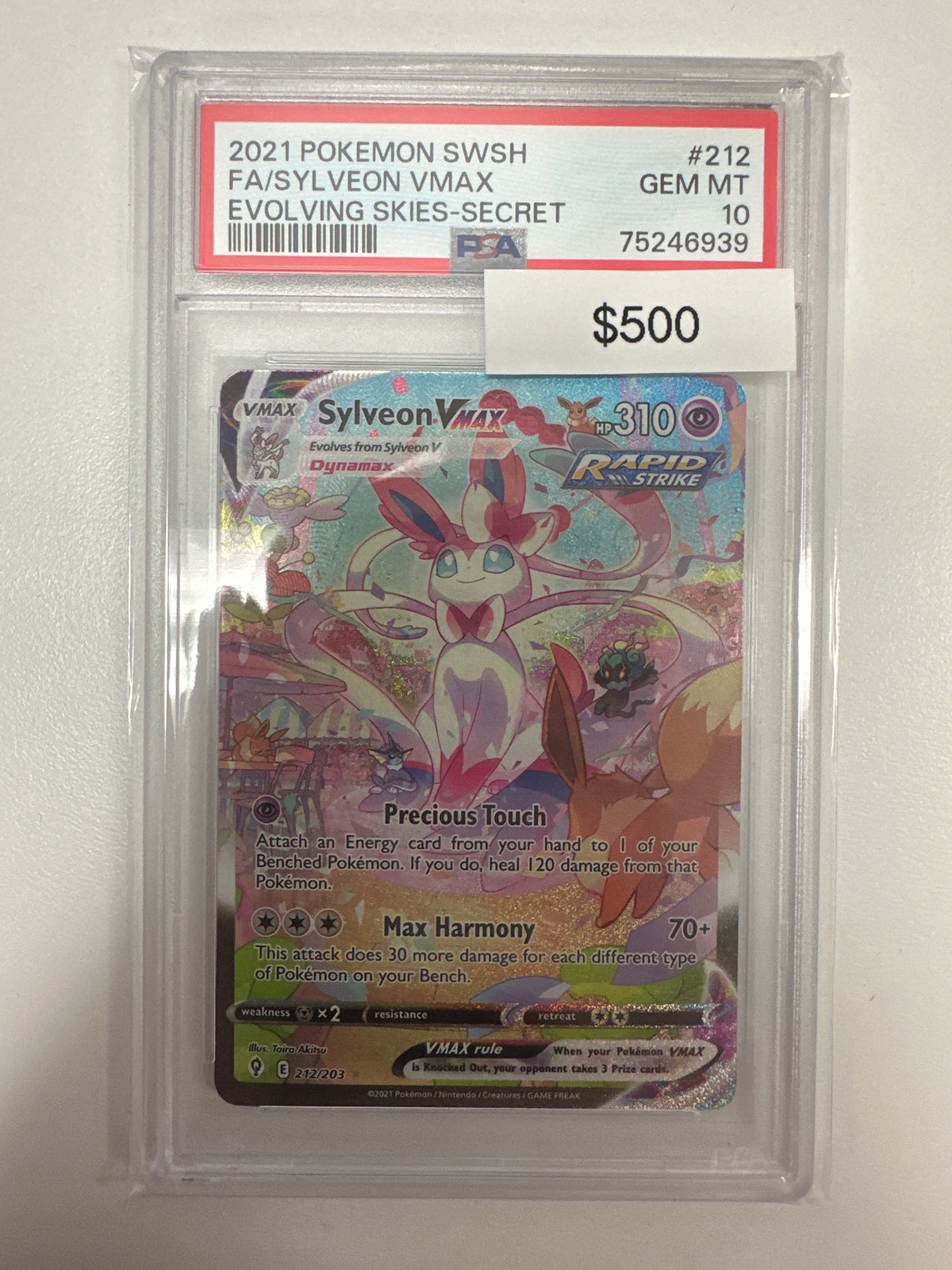 Pokemon Sylveon Vmax Alternate Art PSA 10