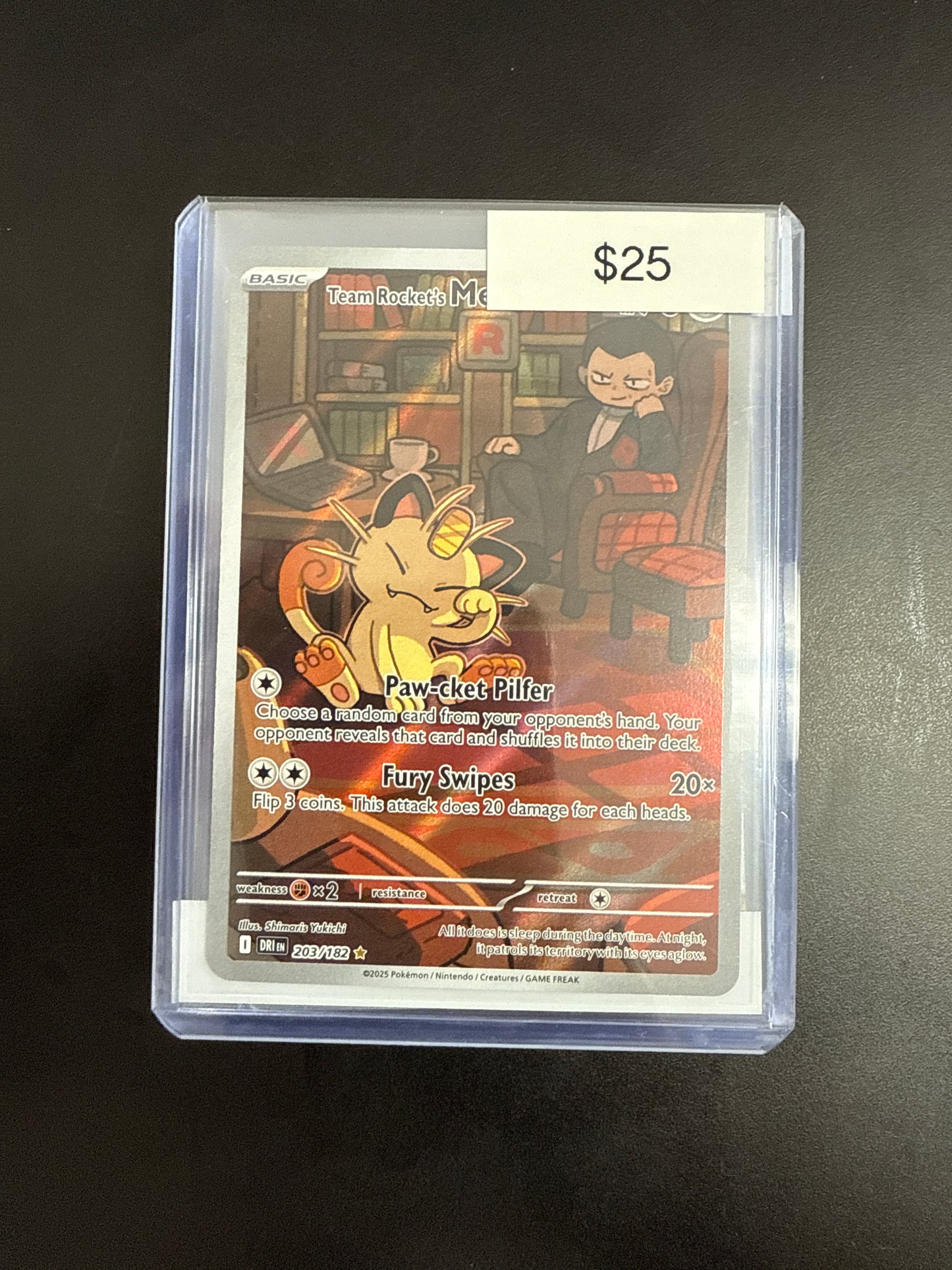 Pokémon Team Rockets MEOWTH 203/182