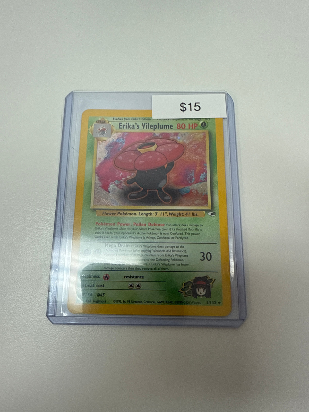 Pokemon Erika’s Vileplume Holo #5/132