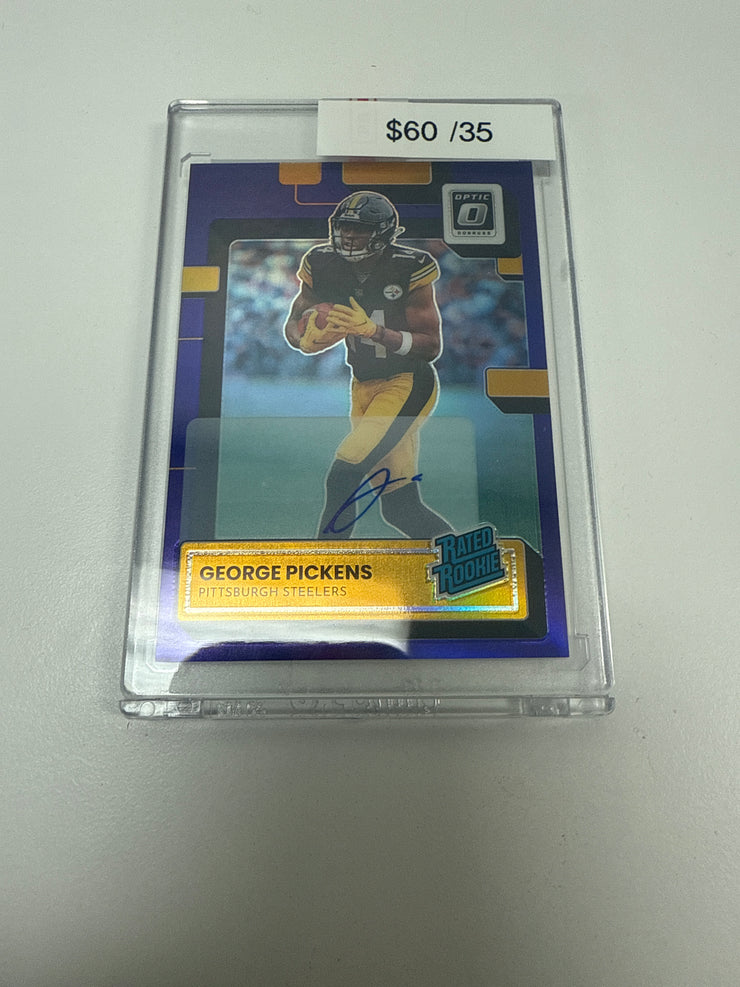 2022 Optic George Pickens Purple Auto /35 