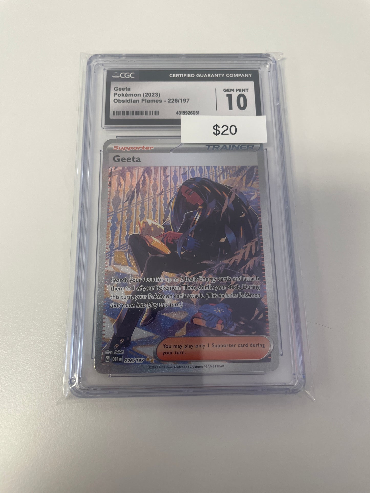 Pokemon Geeta #226/197 CGC 10