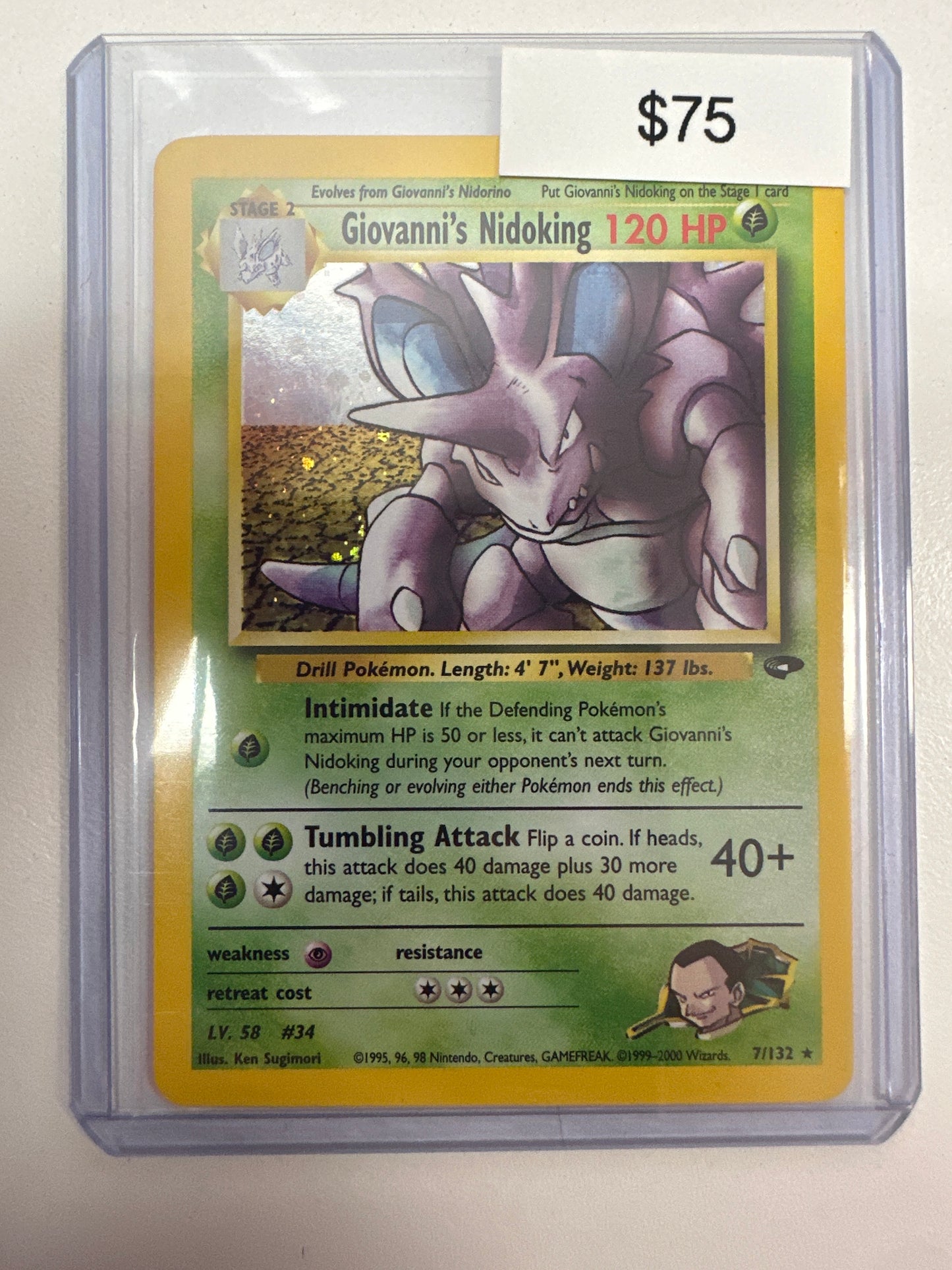 Pokemon Giovanni’s Nidoking 7/132