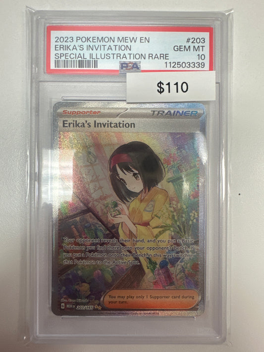 Pokemon Erikas Invitation 203/165 PSA 10