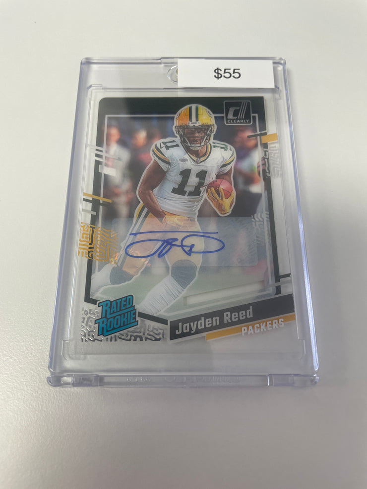 2023 Clearly Jayden Reed Rookie Auto 
