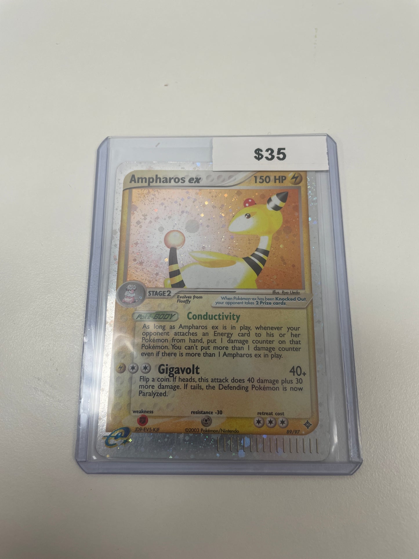 Pokemon Ampharos Ex Holo #89/97