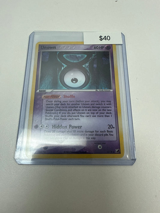 Pokemon Unown Holo #V/28