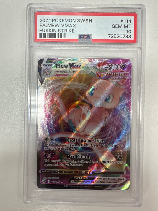 Pokemon Mew Vmax 114/264 PSA 10