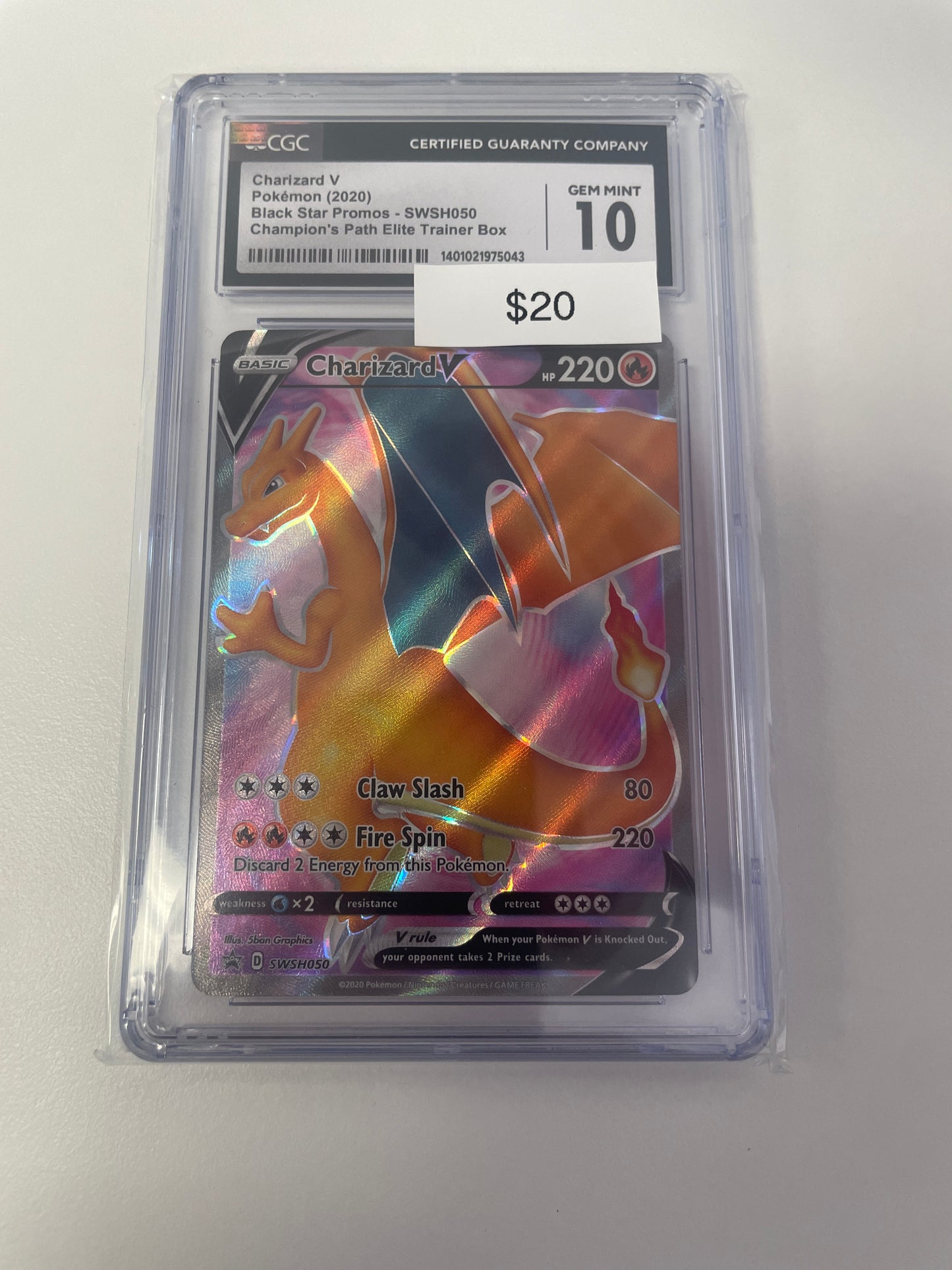 Pokemon Charizard Champions Path Promo CGC 10 #swsh050