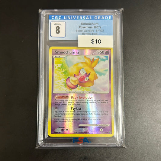 Pokémon Secret Wonders Smoochum CGC 8