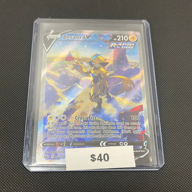 Pokémon Zeraora V Chilling Reign Alt Art 166/198