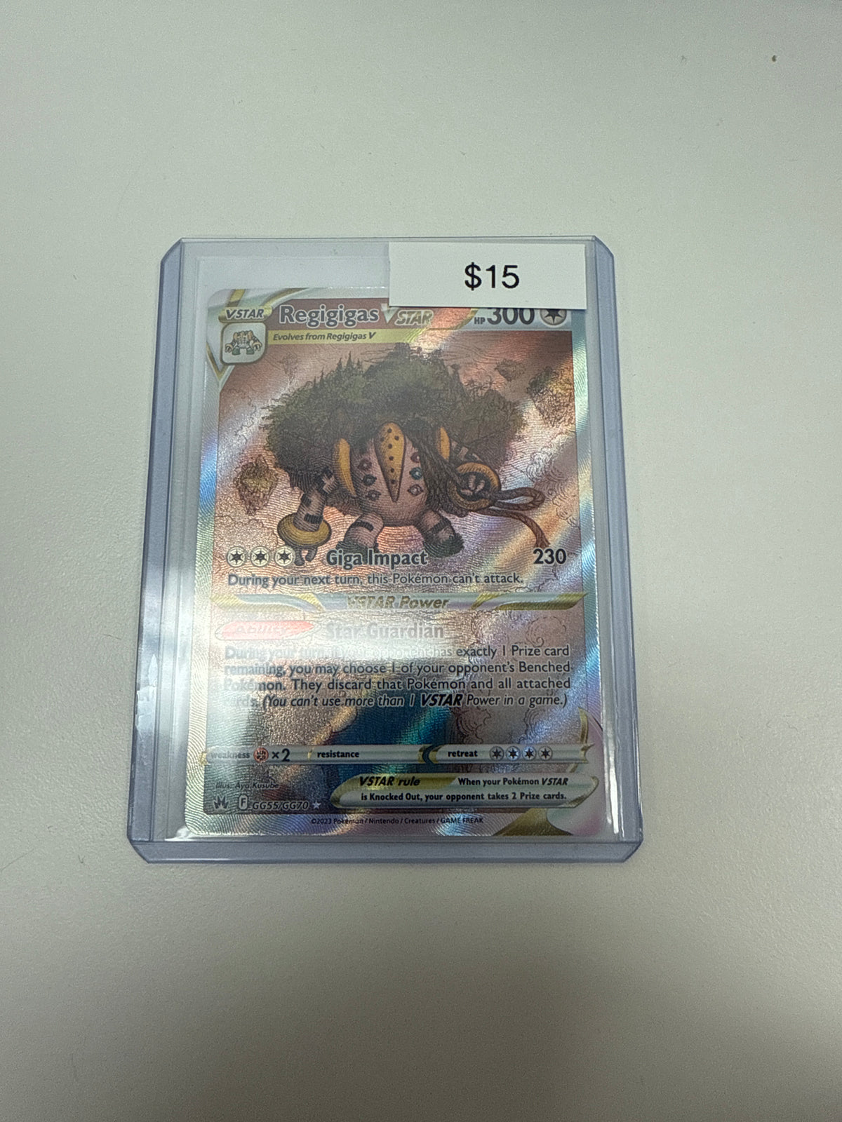 Crown Zenith Regigigas Vstar #gg55/gg70