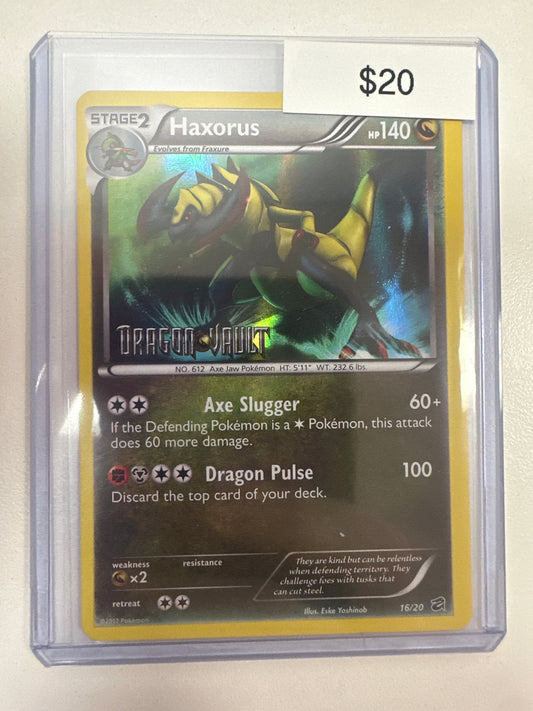 Pokemon Haxorus Dragon Vault Stamp 16/20