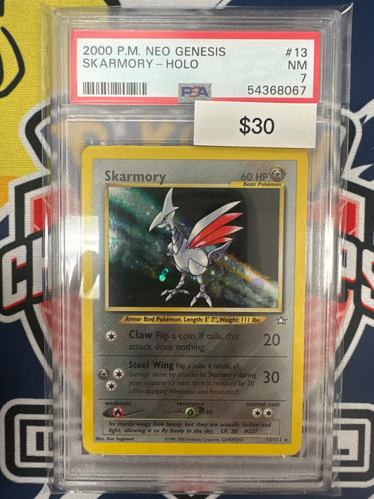 Pokemon Skarmory Holo 13/111 PSA 7