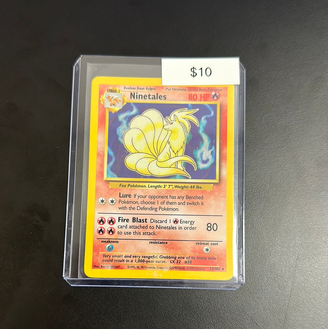 Pokémon Base Set Ninetales Holo 12/102