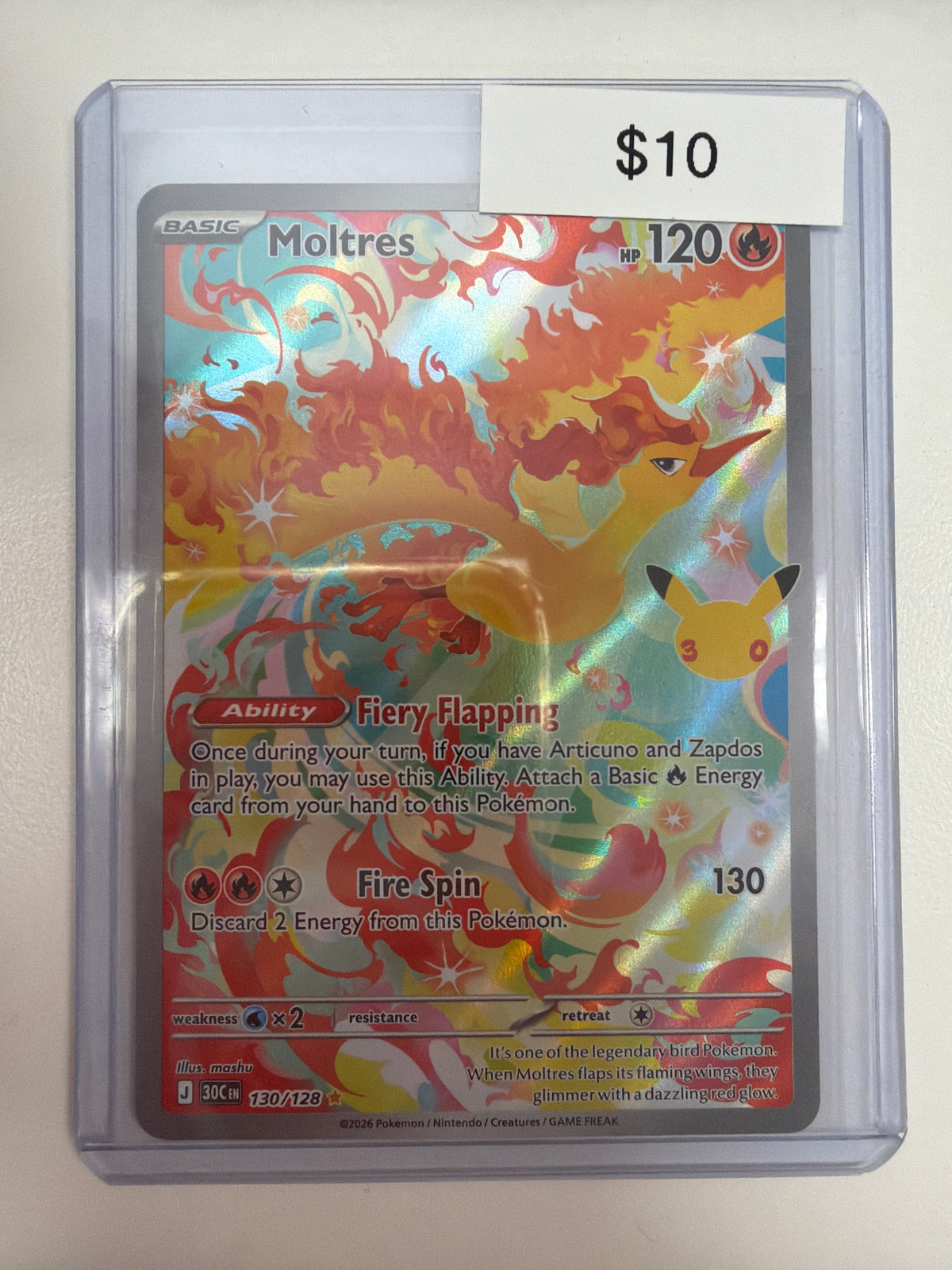 Pokemon Moltres 130/128
