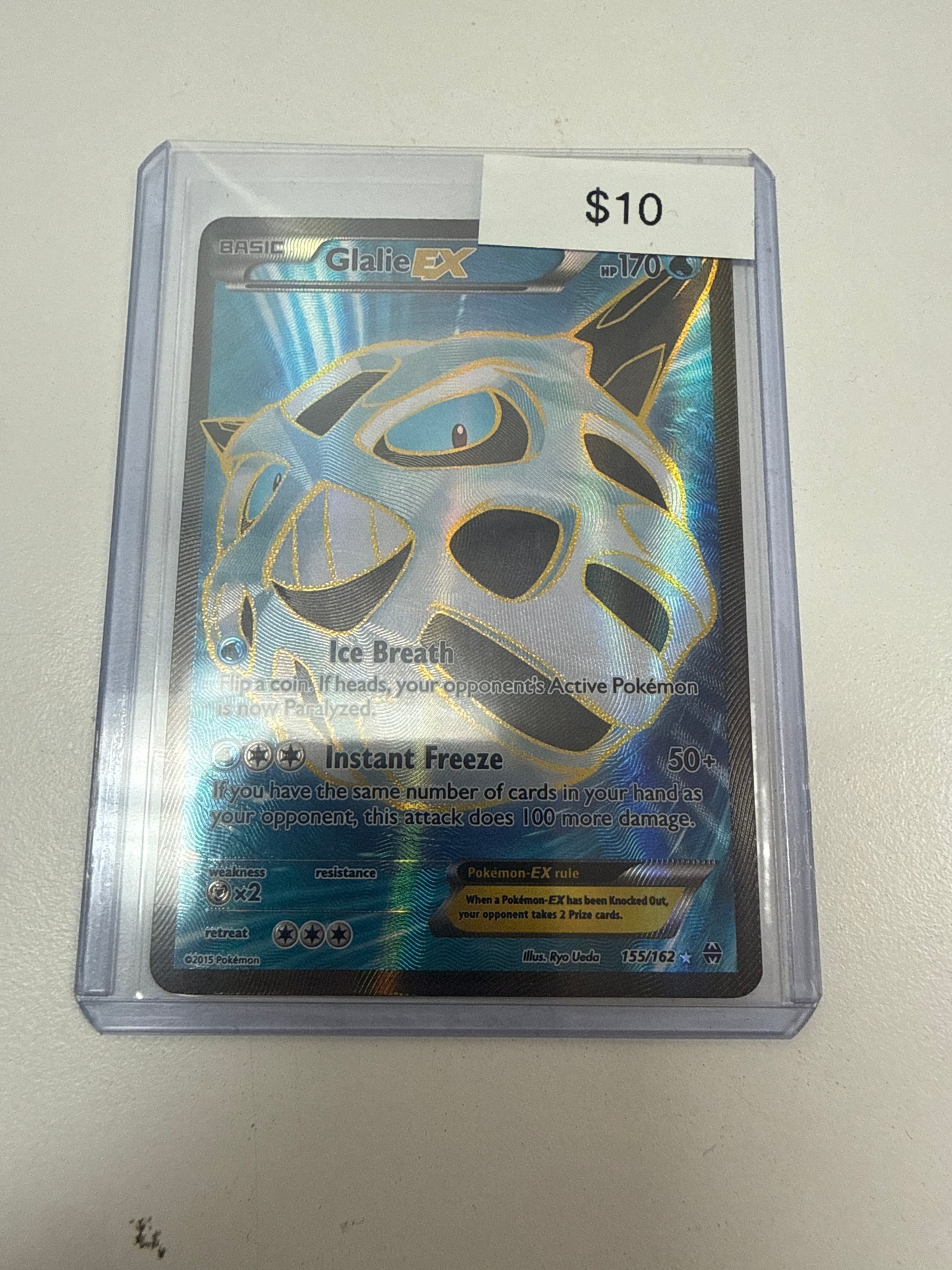 Pokemon Glalie Ex #155/162