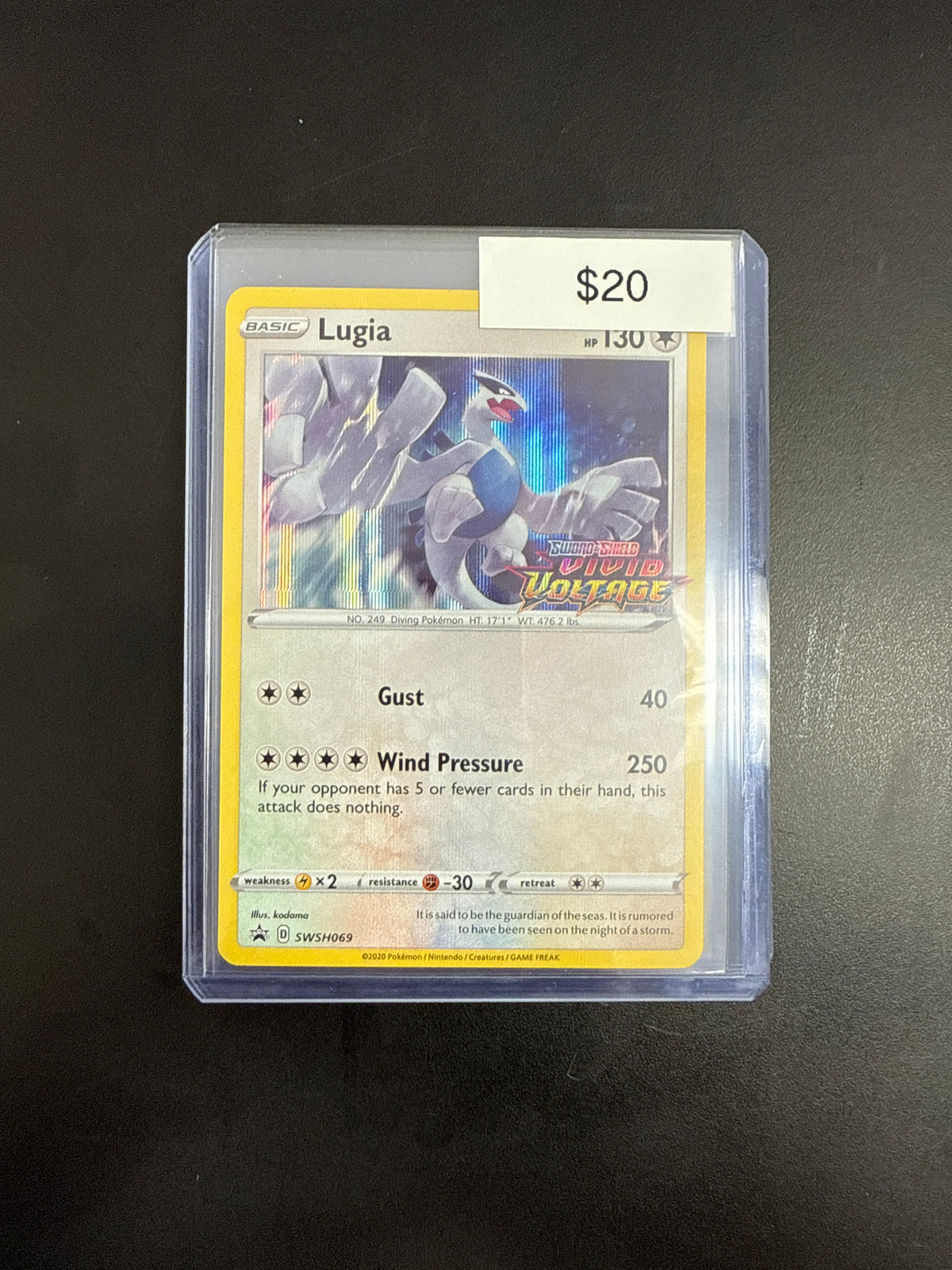 Pokémon Lugia Vivid Voltage Stamped SWSH069