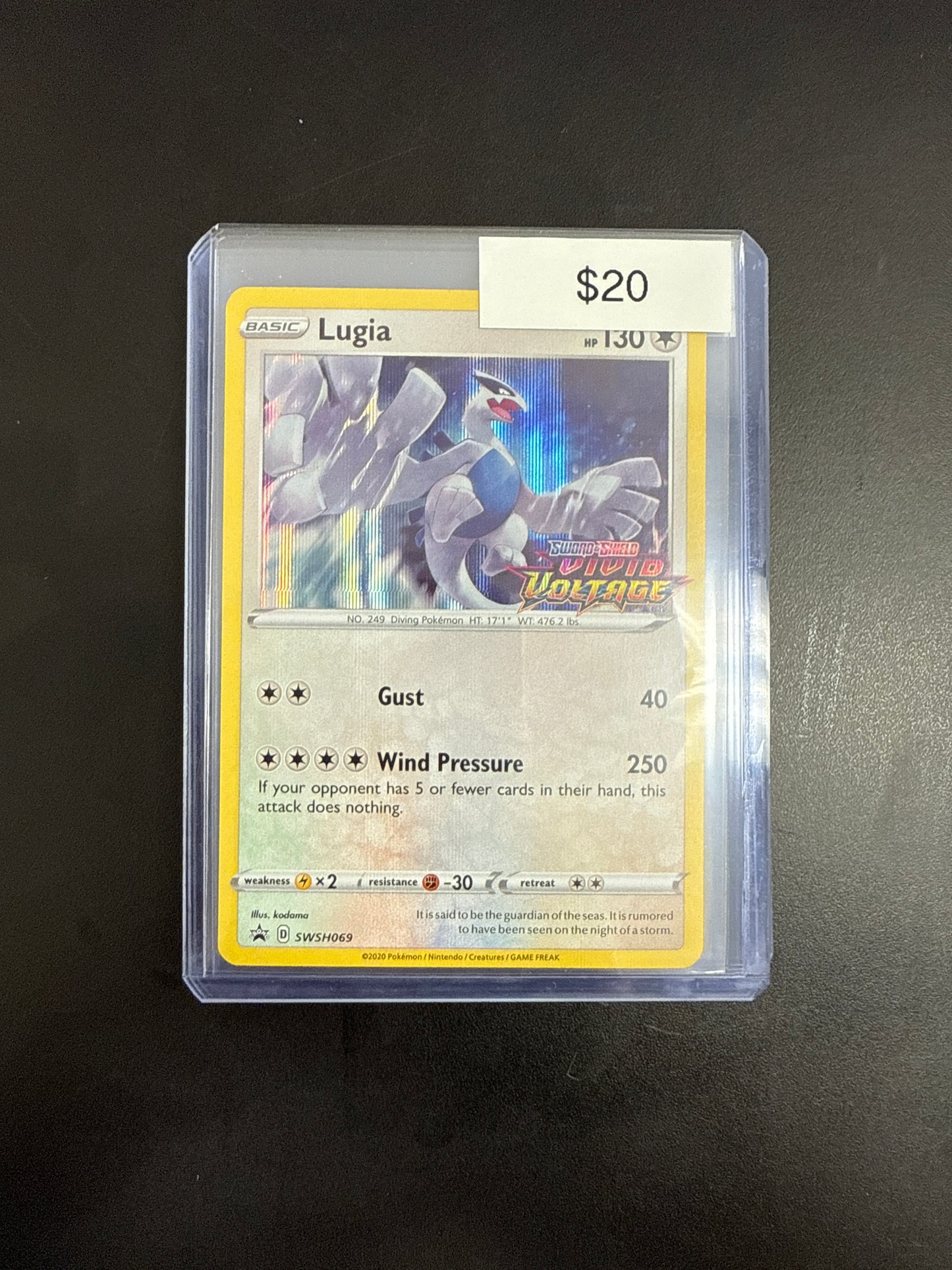 Pokémon Lugia Vivid Voltage Stamped SWSH069
