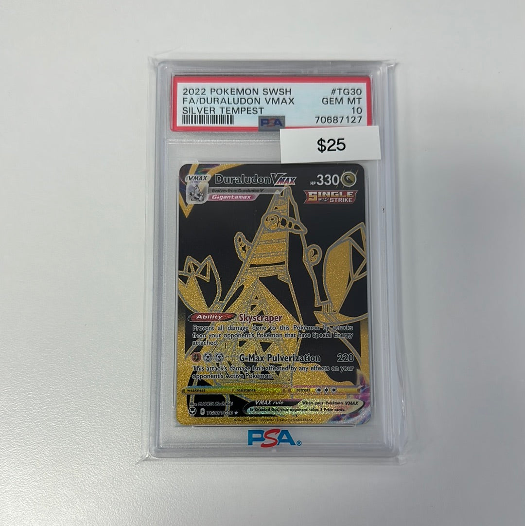 2022 Pokémon Duraludon VMAX Silver Tempest #TG30 PSA 10