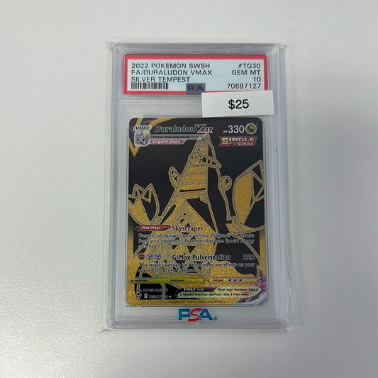 2022 Pokémon Duraludon VMAX Silver Tempest #TG30 PSA 10