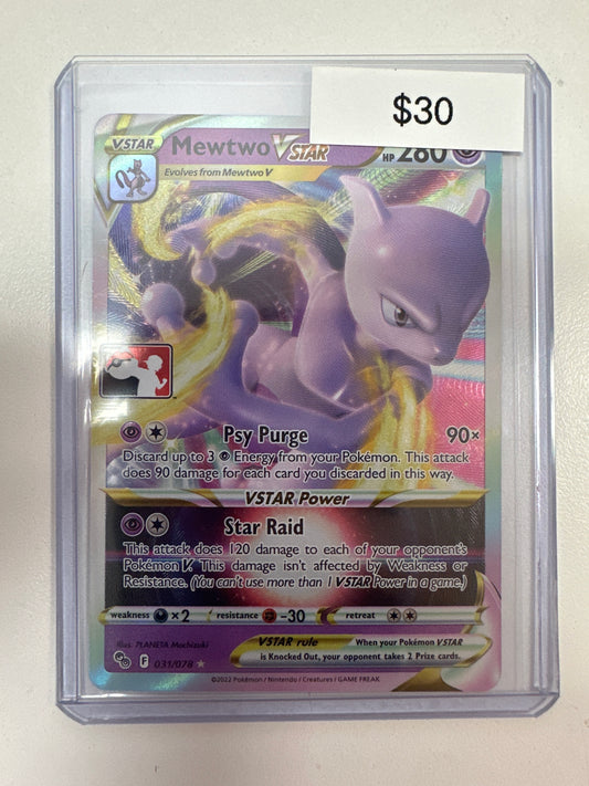 Pokemon League Promo Mewtwo Vstar 031/078