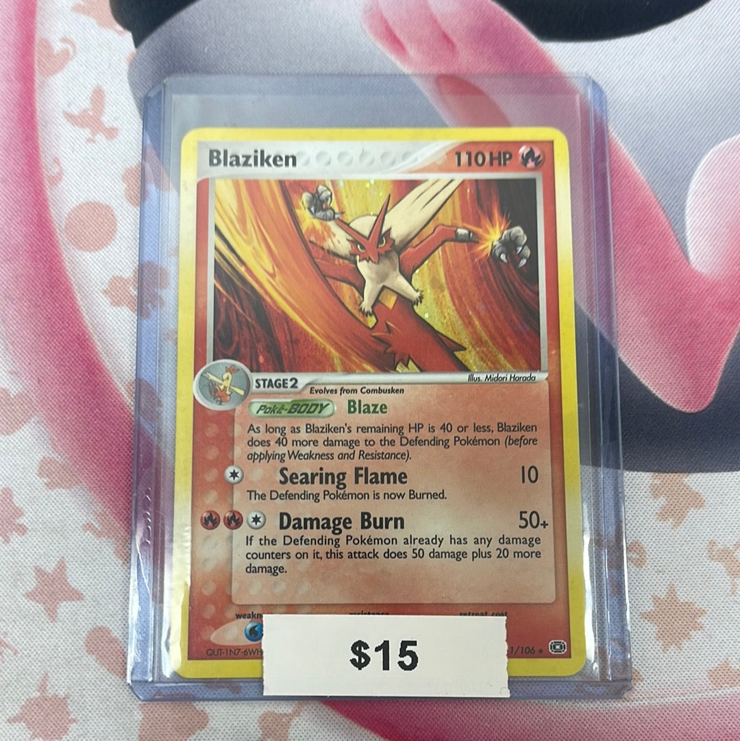 Pokémon Blaziken Emerald Holo 1/106