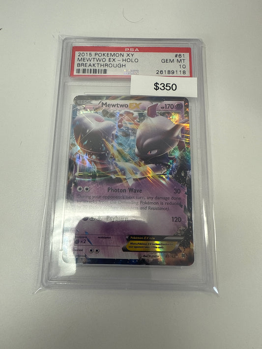 Pokemon Break Through Mewtwo Ex #61/162 PSA 10