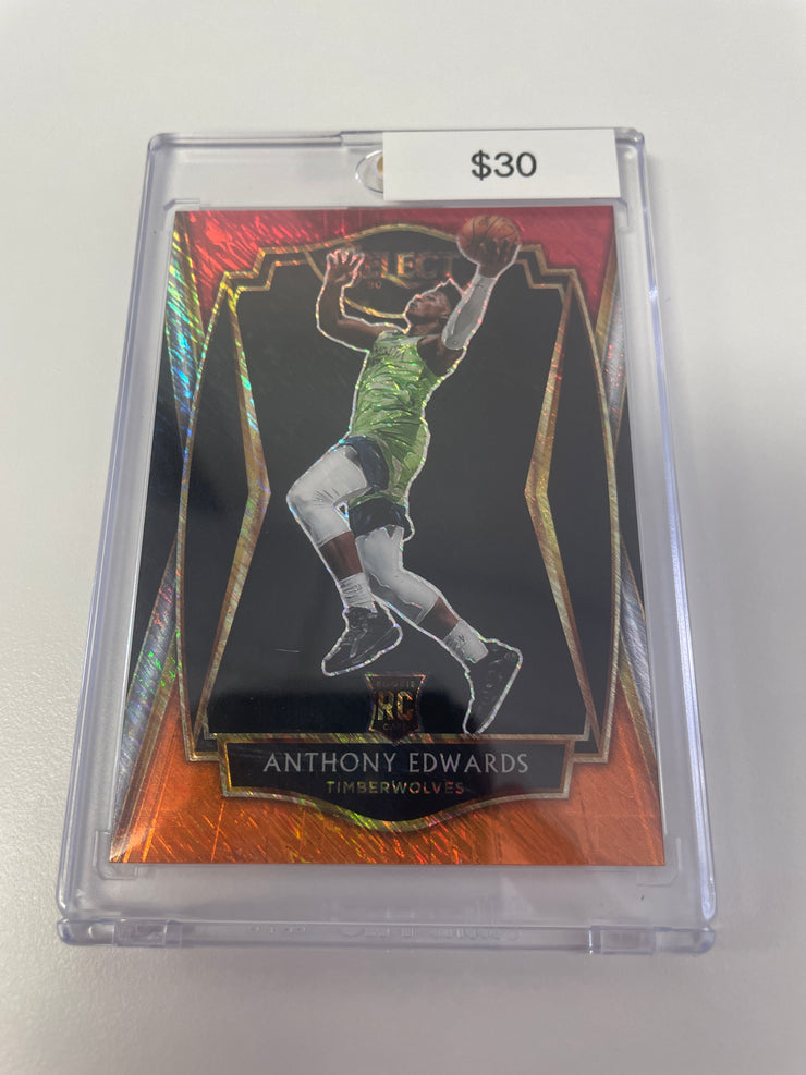 2020 Select Anthony Edwards Tri-Color Flash Rookie 