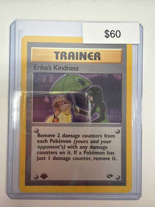 Pokemon Erika’s Kindness 1st Edition