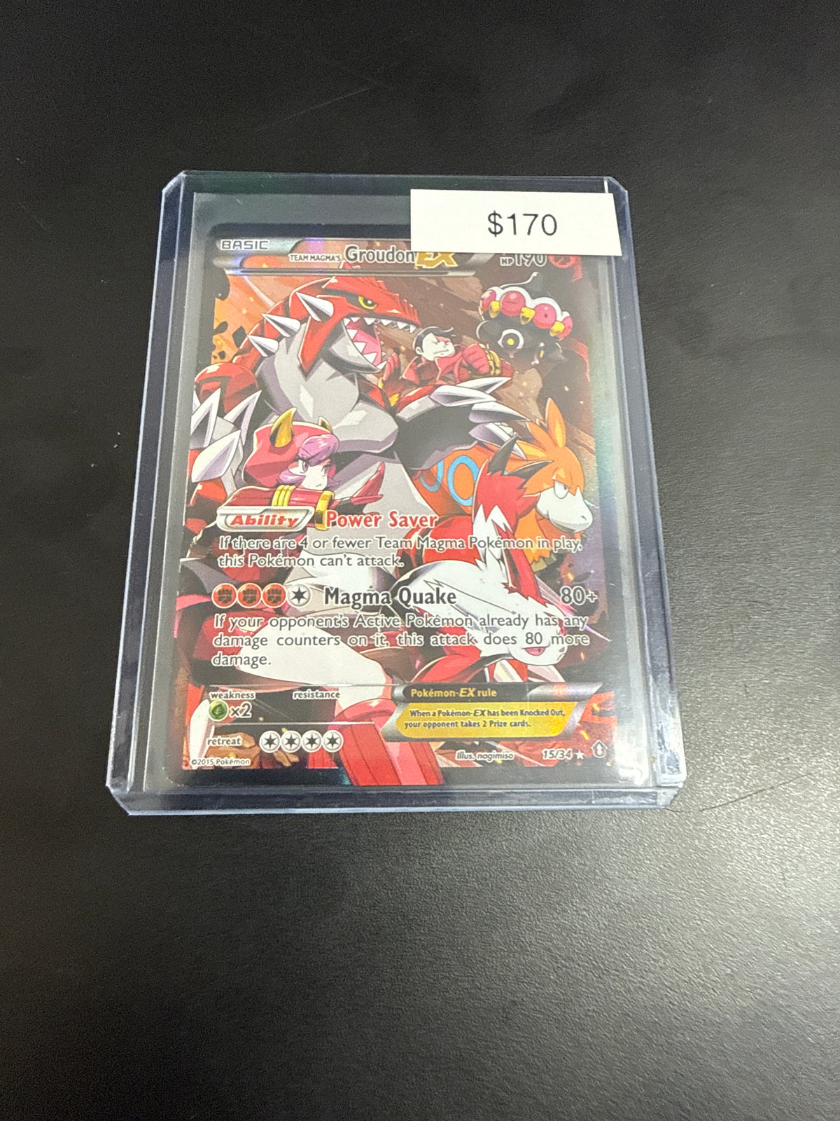 Pokémon Team Magma’s Groudon EX 15/34