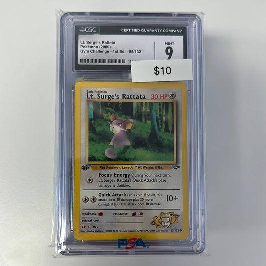 Pokémon 2000 Gym Challenge 1st Edition CGC 9