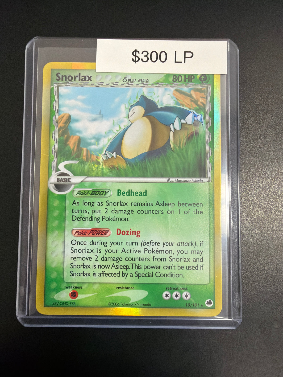 Pokemon Snorlax Delta Species Rev. Holo #10/101 LP