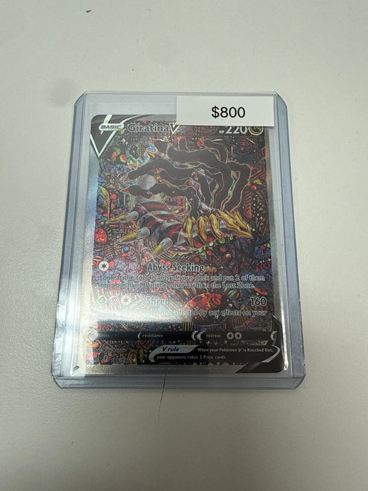 Pokemon Giratina V #186/196 OFF CENTERED