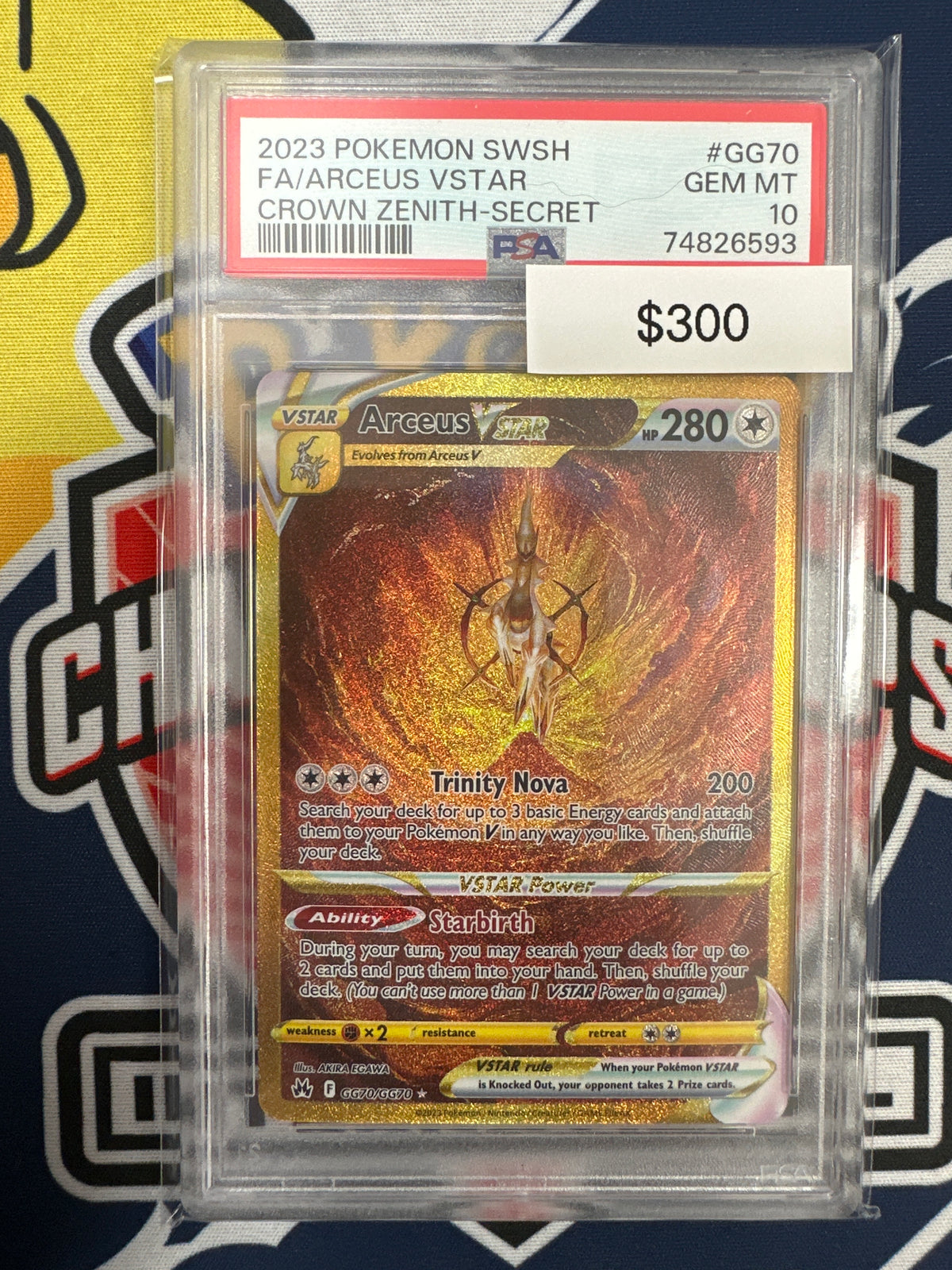 Pokemon Crown Zenith Arceus Vstar  GG70/GG70 PSA 10
