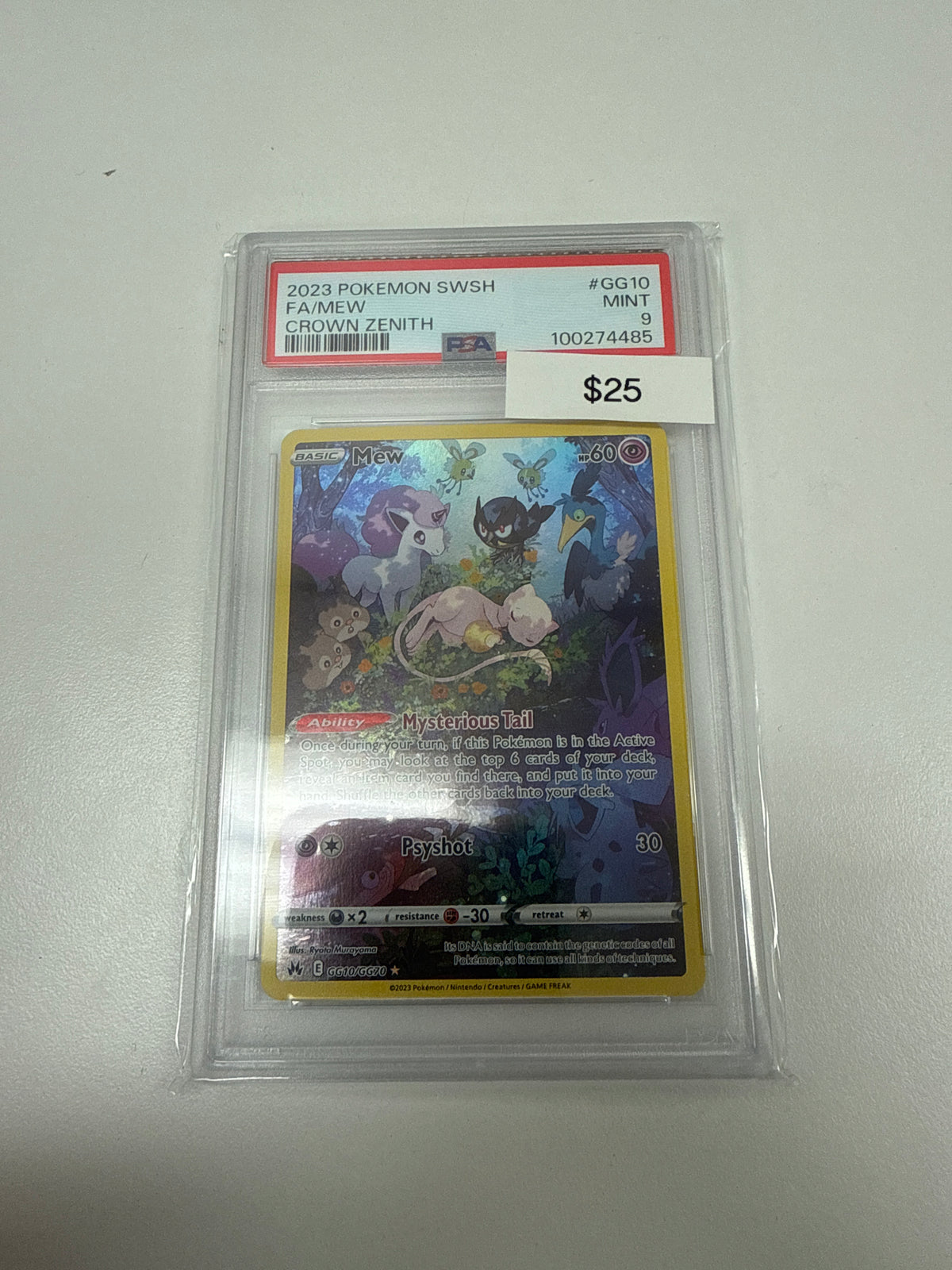 Pokemon Mew GG10/GG70 PSA 9