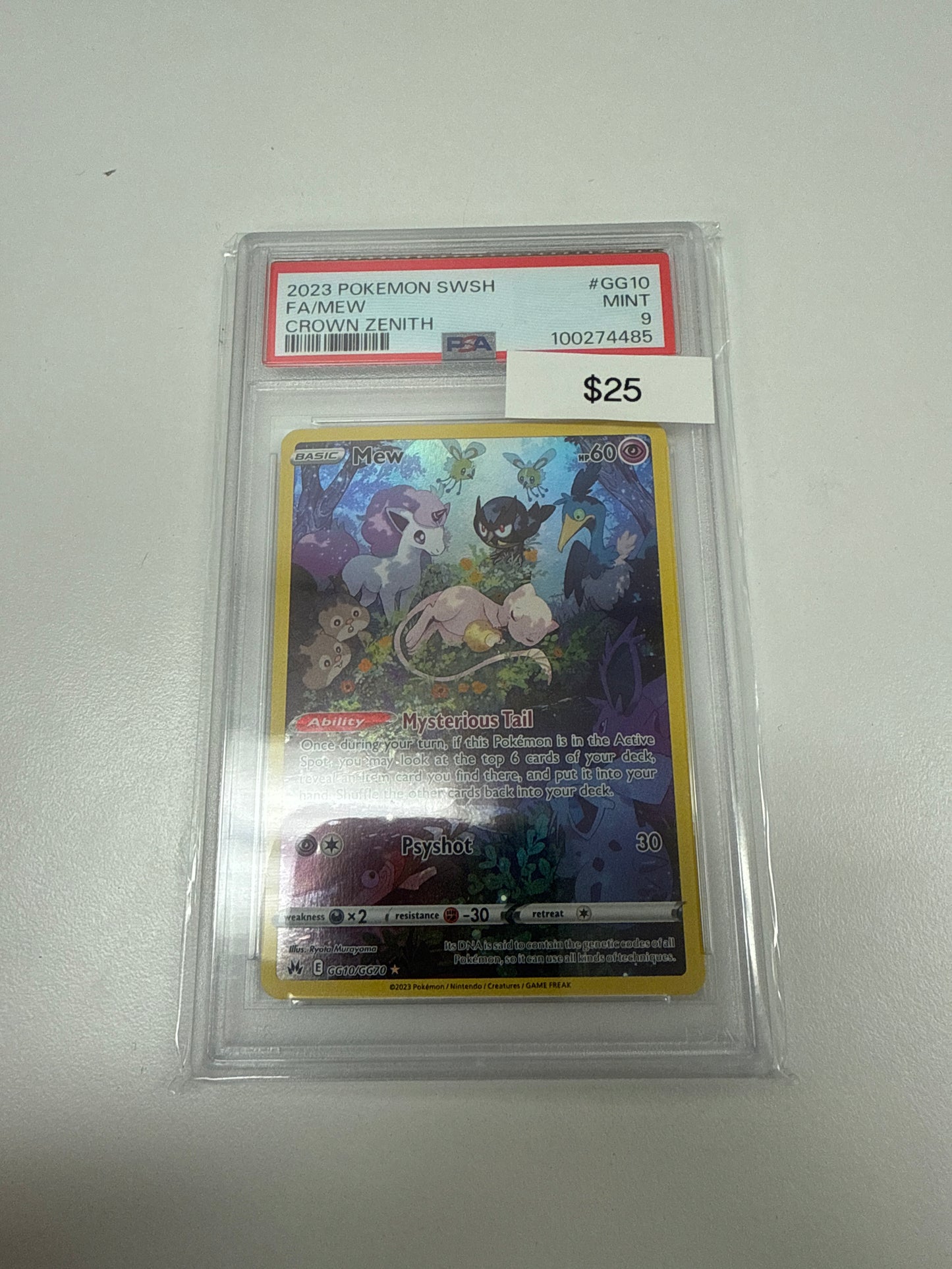 Pokemon Mew GG10/GG70 PSA 9