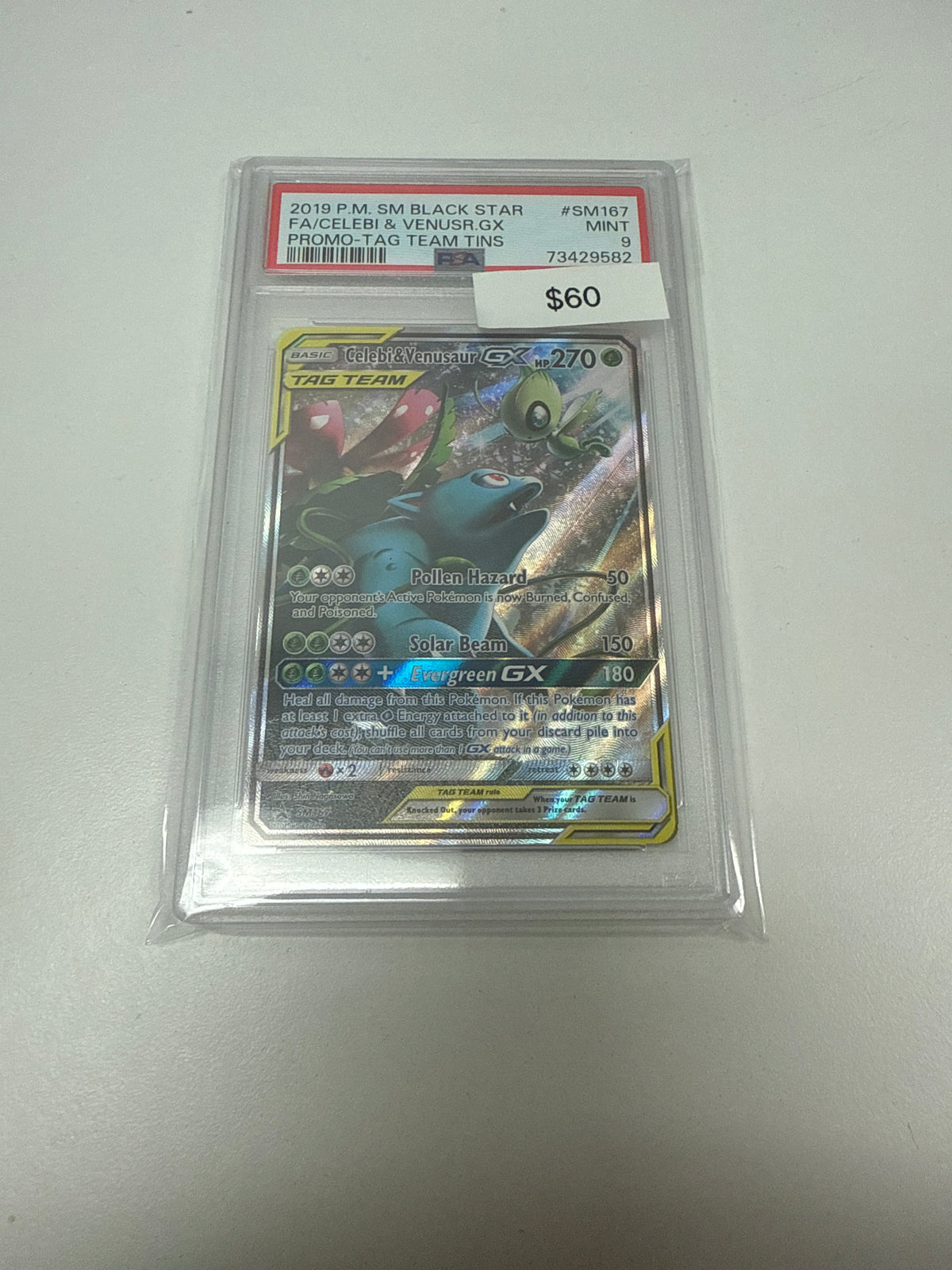 Black Star Promo Celebi & Venusaur #sm167 PSA 9
