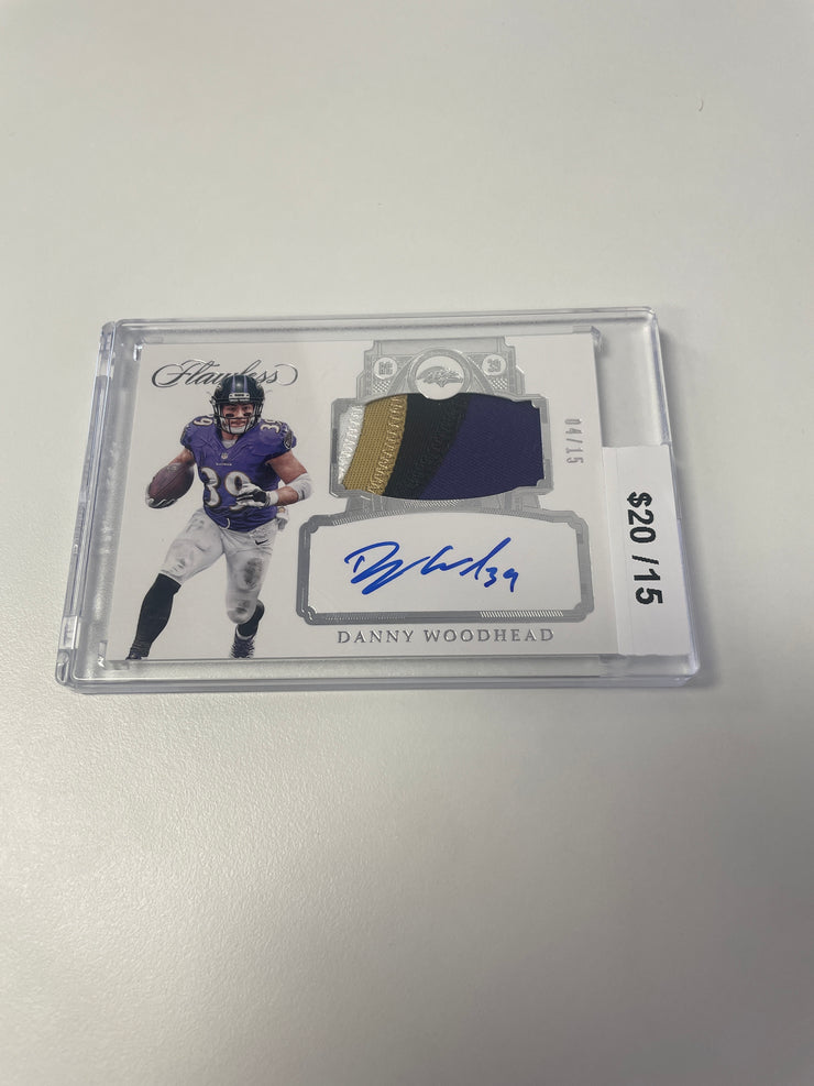 2017 Flawless Danny Woodhead Patch Auto /15 