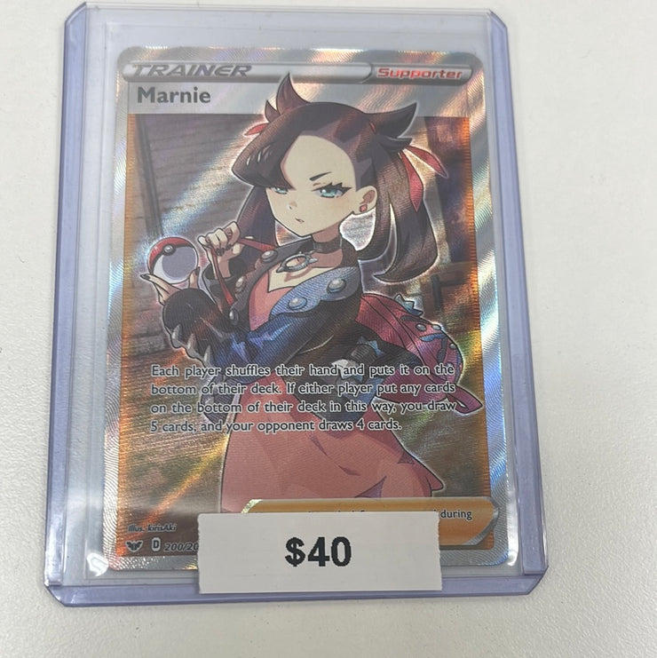 Pokémon Marnie Sword & Shield Full Art 200/202