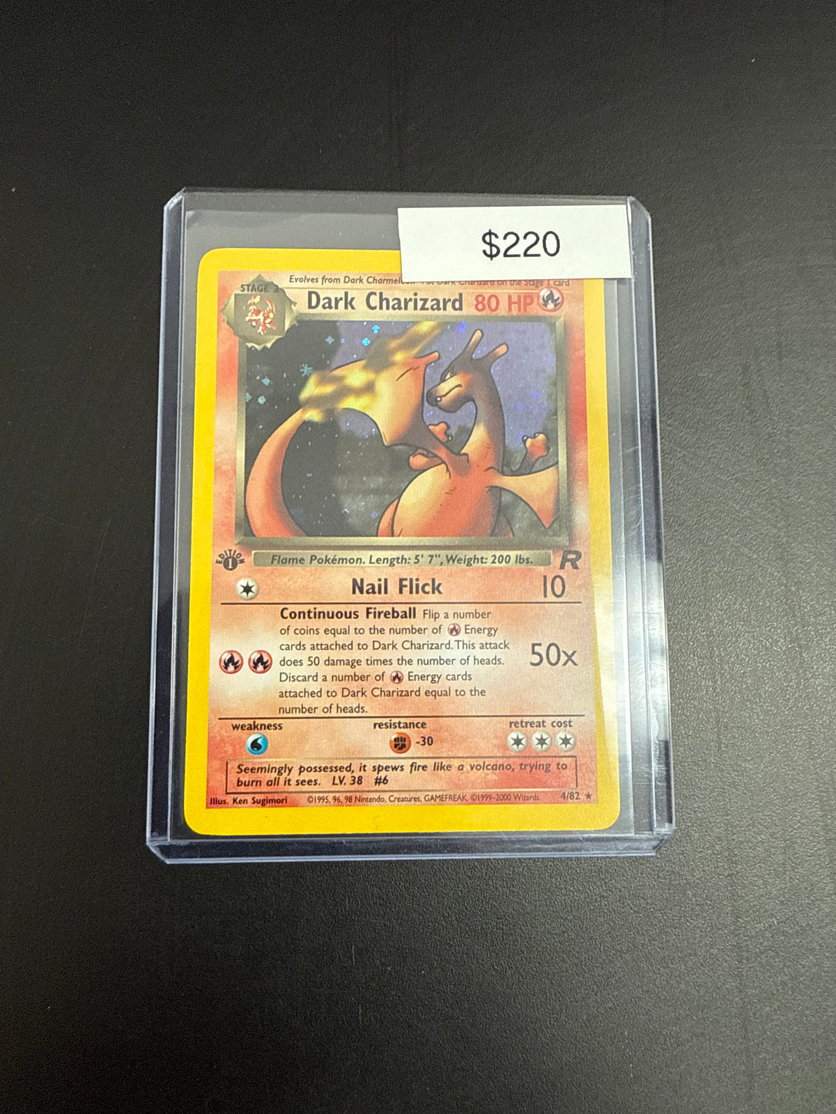 Pokémon Dark Charizard 1st Ed. 4/82