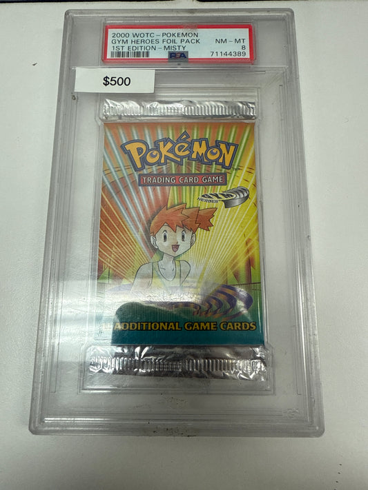 Pokemon Gym Challenge Misty Pack 1st Ed PSA 8