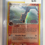 Pokemon Aerodactyl Reverse Stamp 35/110