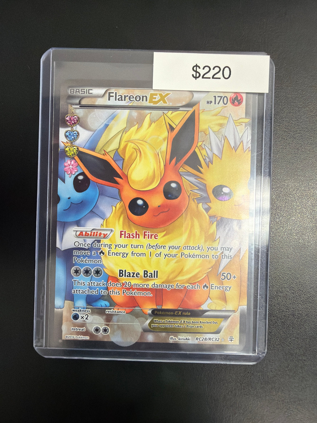 Pokemon Flareon EX #RC28/RC32