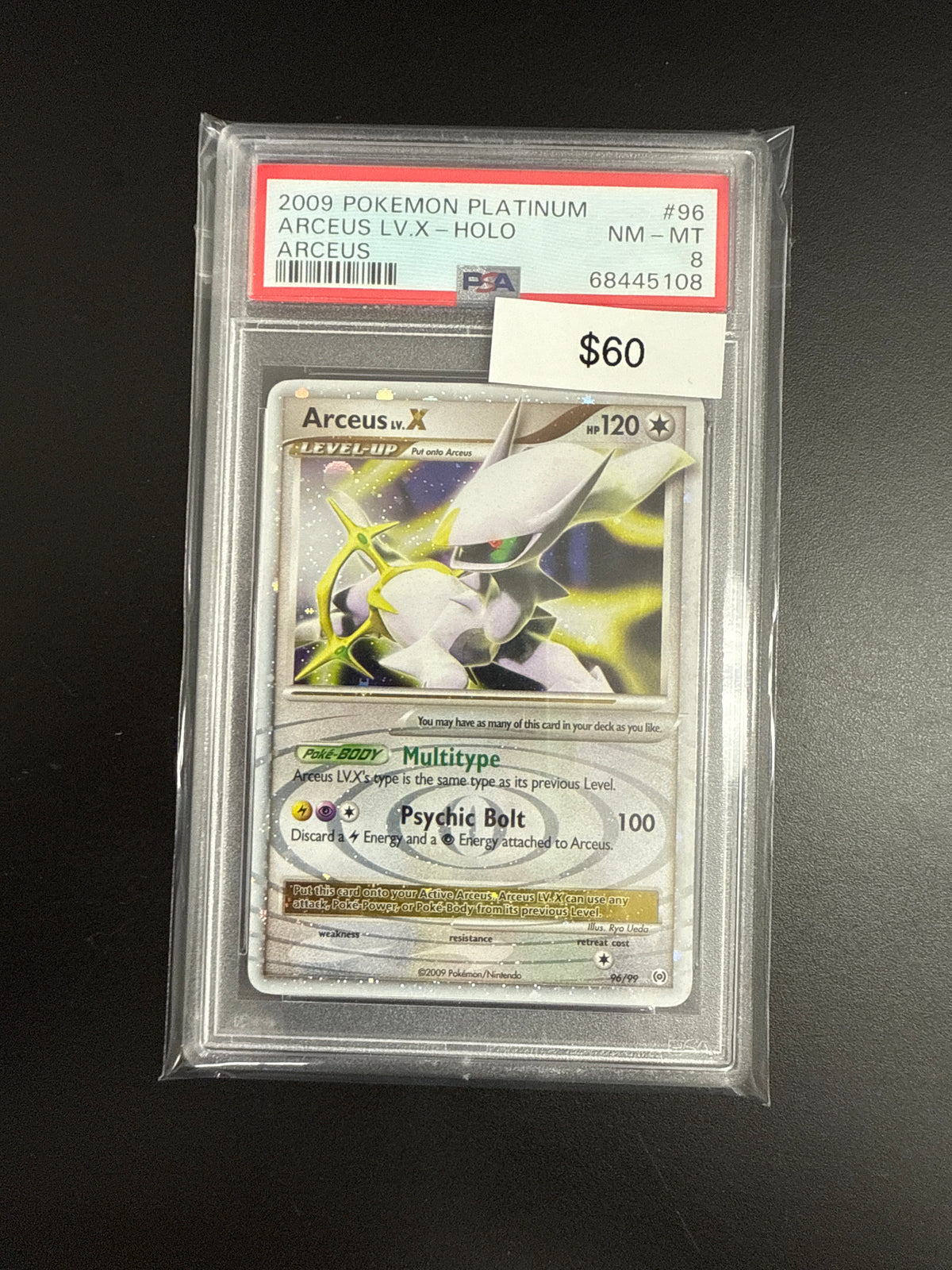 Pokémon Platinum Arceus Lv. X 96 PSA 8