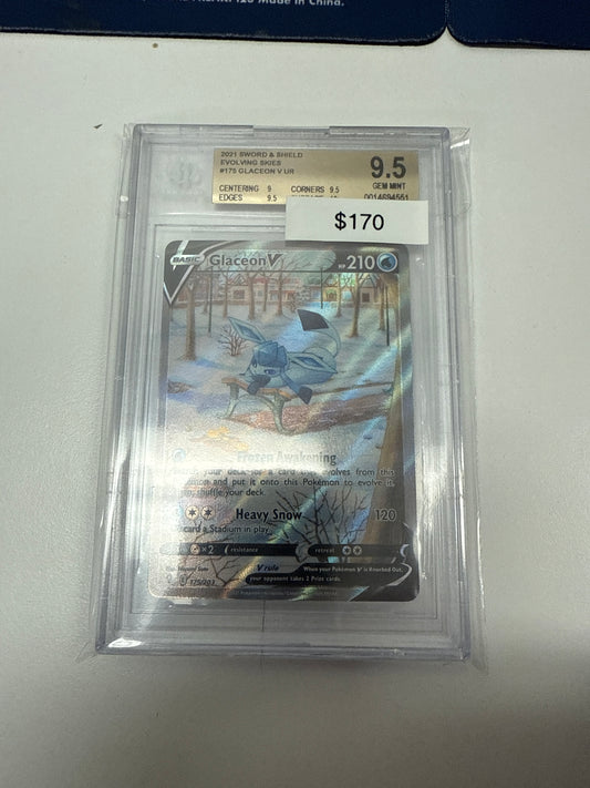 Evolving Skies Glaceon V #175/203 BGS 9.5